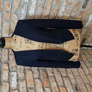 Philosophy black blazer with zipper detailing size Small